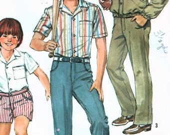 1960s Simplicity 5481 Vintage Sewing Pattern Boys Shorts 1960s Simplicity 5481 Vintage Sewing Pattern Boys Shorts