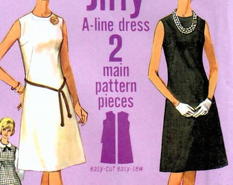 34 Bust Vintage UNCUT 1973 Simplicity Misses/' Dress and Jacket Pattern 5508 Size 12