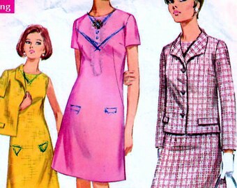 1960s Simplicity 7348 Vintage Sewing Pattern Misses Party Dress, A-line Evening  Gown, Formal Dress, Cocktail Dress, Jacket Size 12 Bust 32 - Etsy