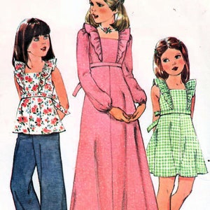 1970s Mccall's 4513 Vintage Sewing Pattern Girls High - Etsy