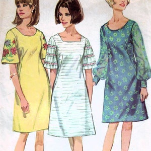 1960s Simplicity 6997 Vintage Sewing Pattern Misses A-line - Etsy