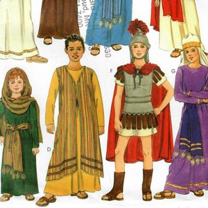 Unisex Size XS-XL-Factory Folded Adult Passion Play Costumes Simplicity 8108 Chest 30-48