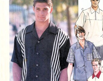 Size XXL 8 Styles 46, 48 McCalls Sewing Pattern 8575 Mens Buttoned Shirts Size XXL 8 Styles 46, 48 McCalls Sewing Pattern 8575 Mens Buttoned Shirts