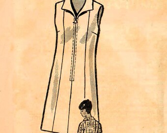 1970s Mail Order 4933 UNCUT Vintage Sewing Pattern Women's Princess Dress, A-line Dress Size 38 Bust 42