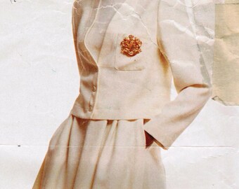 1980S McCall 3801 Vintage costura patrón Misses chaqueta y falda tamaño 12 - 14 - 16