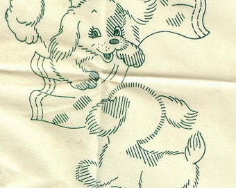 Vintage 1940s Nursery Motifs,Superior Transfer Design For Infants And Toddlers # 164,Use on crib spreads,carriage covers,scarfs,pillows,bibs