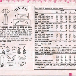 1960s Simplicity 3639 UNCUT Vintage Sewing Pattern Misses One Piece ...