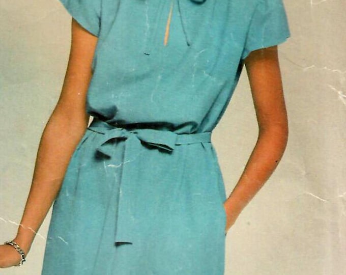 1980s Butterick 3620 Vintage Sewing Pattern Misses Midi Drop Waist ...