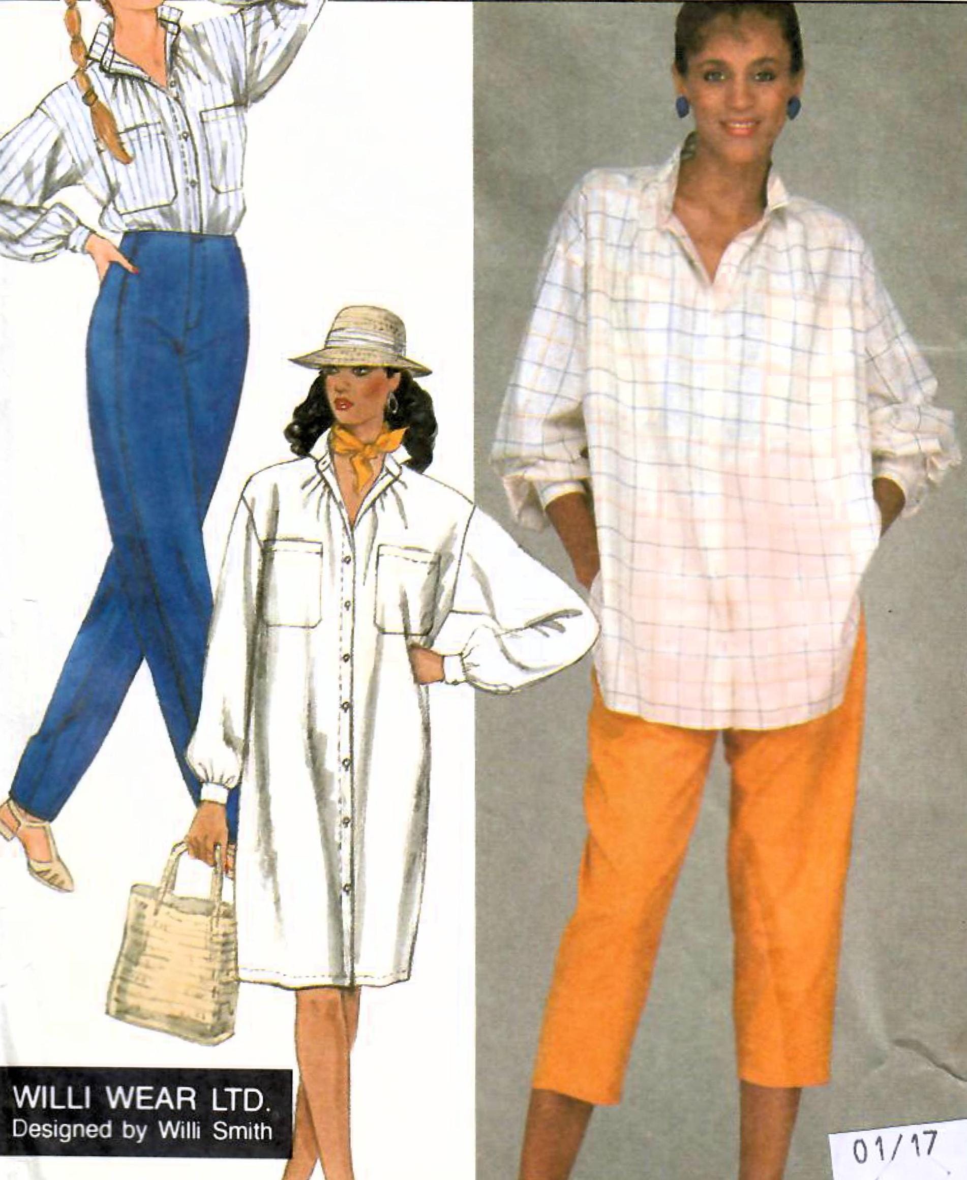 1980s Mccall's 8531 Vintage Sewing Pattern Misses Casual