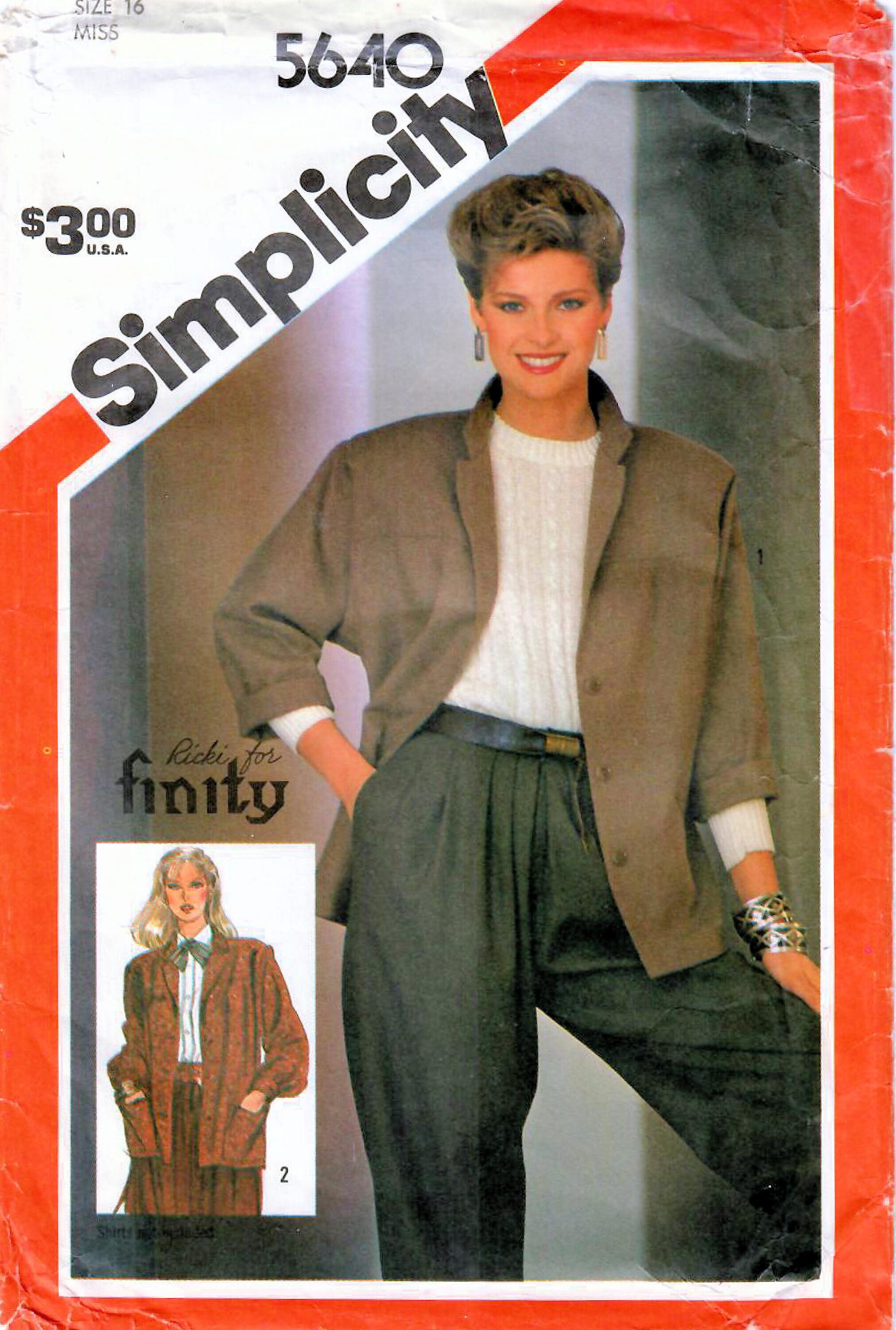 Simplicity 7813 Vintage Dress Slim or Flared Skirt Sewing
