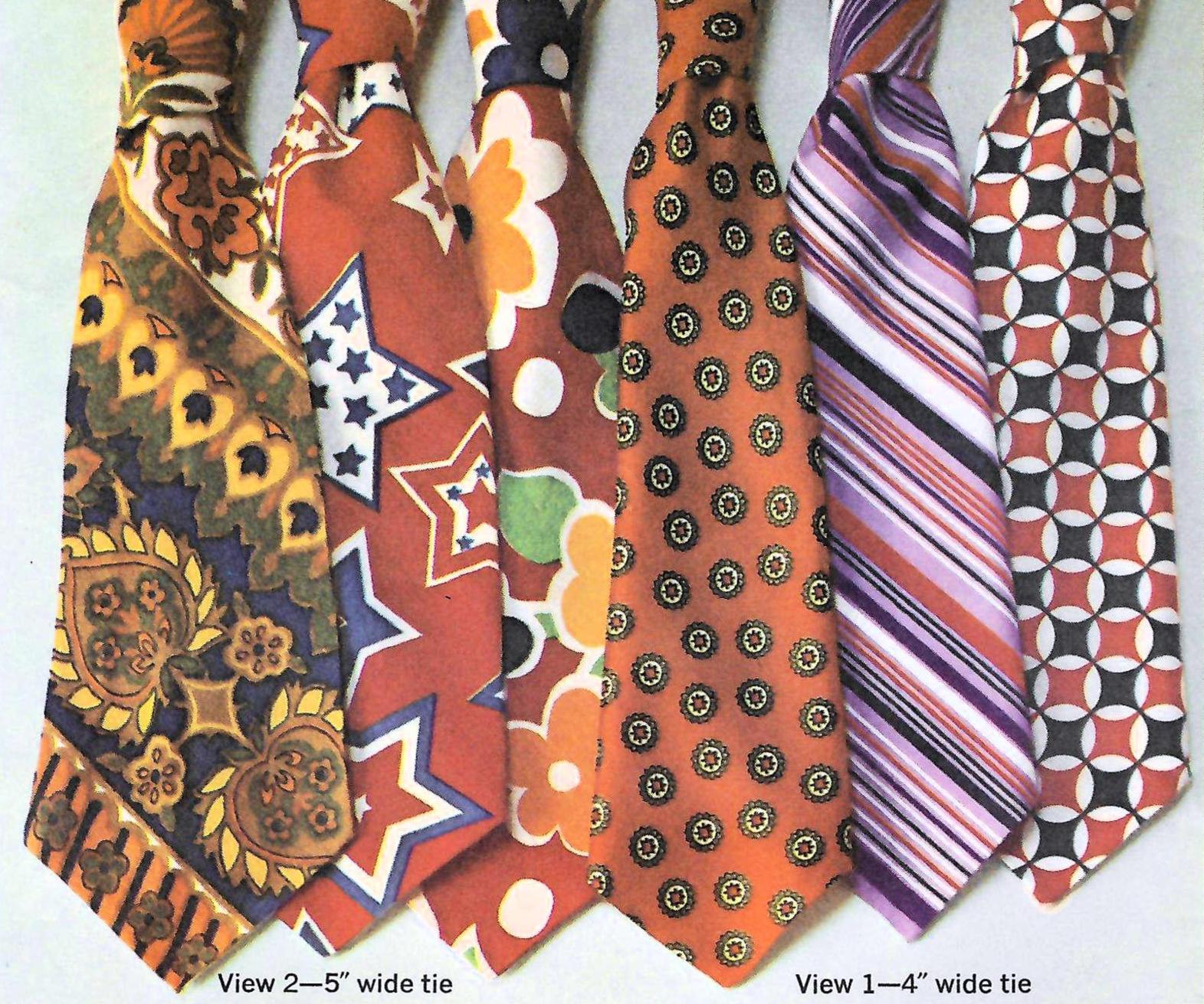 Pattern For Necktie 1970s Neckties and Bowtie Sewing Pattern: Simplicity 9400 - Etsy