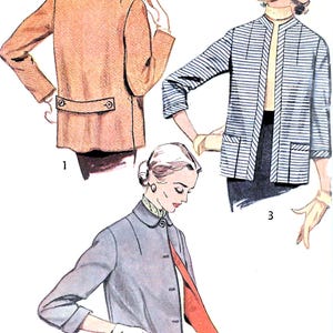 1950s Set of Jackets Sewing Pattern: Simplicity 4176 Misses Size 14 Bust 32