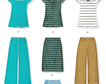 2000s Top, Skirt, Pants Sewing Pattern: New Look 6875 Size XS-XL UNCUT
