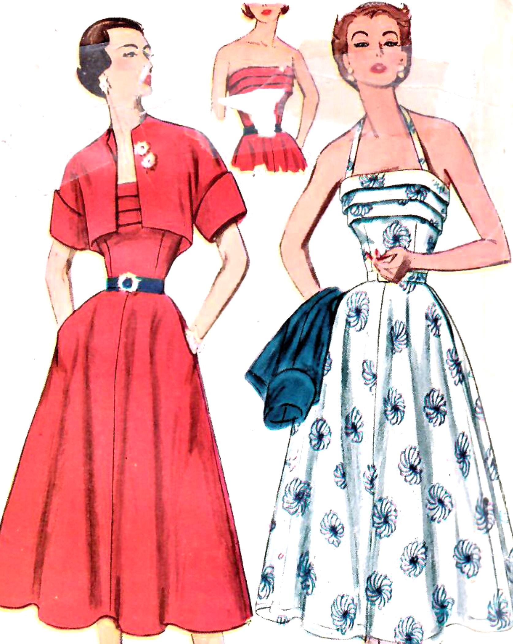 1960/70s ビンテージ ドレス The  ポリネシアン 1950年代 シンプリシティ 8389 ヴィンテージ裁縫パターン ミセス