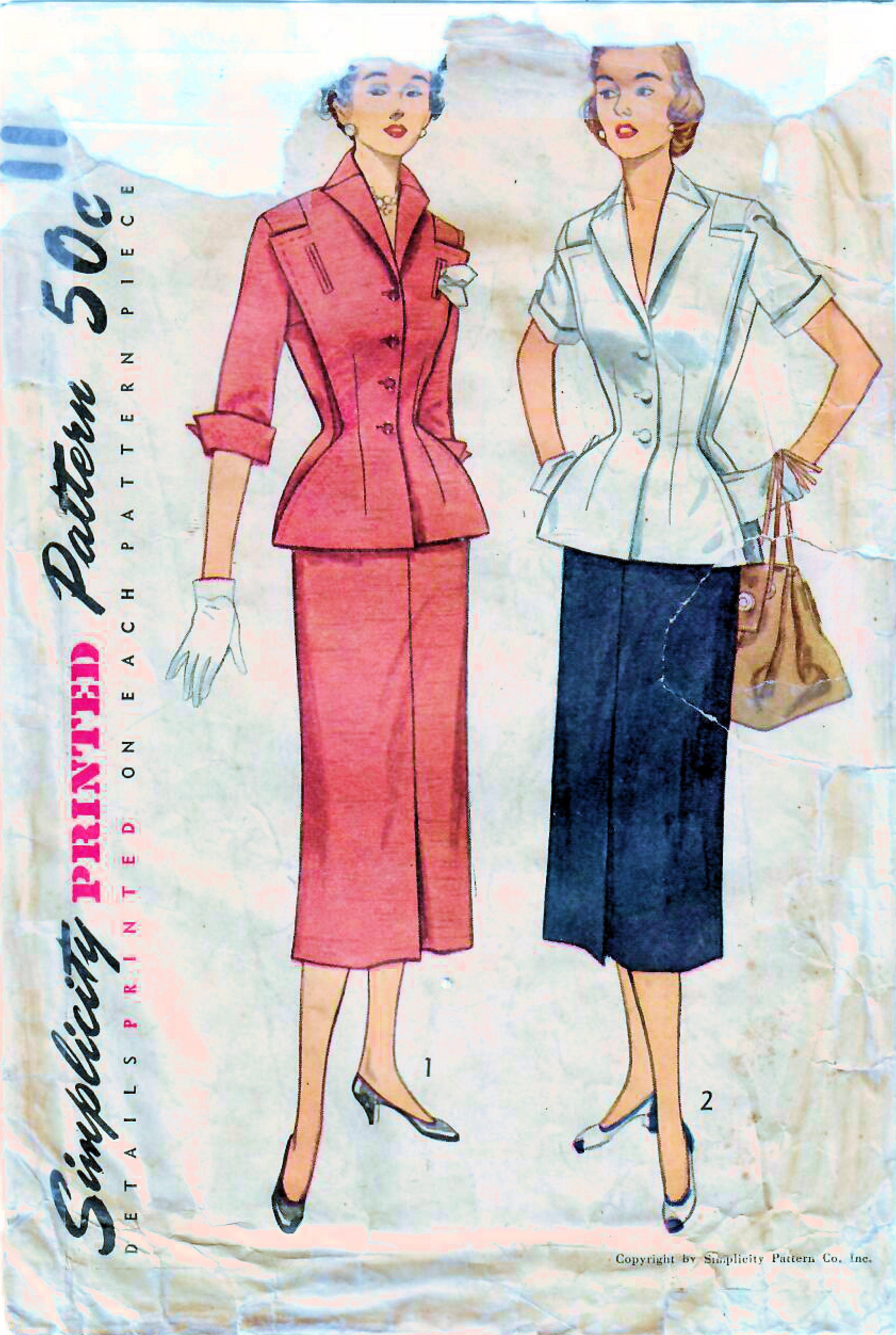 Simplicity 7686 Suit - Jacket, Skirt, Pants Size: Y 18-20-22 Uncut Sewing  Pattern