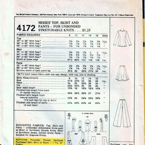 1970s Mccall's 4172 Vintage Sewing Pattern Misses Top - Etsy