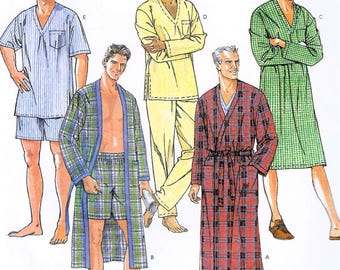 1990s Pajamas and Robe Sewing Pattern: McCall's 8524 Men Size XL-XXL-XXXL Uncut