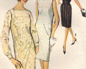 1960s Simplicity 7348 Vintage Sewing Pattern Misses Party Dress, A-line Evening Gown, Formal Dress, Cocktail Dress, Jacket Size 12 Bust 32 - Etsy 1960s Simplicity 7348 Vintage Sewing Pattern Misses Party Dress, A-line Evening Gown, Formal Dress, Cocktail Dress, Jacket Size 12 Bust 32 - Etsy
