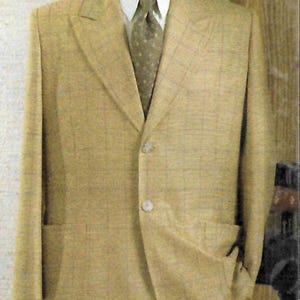 Cartamodello per giacca sartoriale anni 2000: Vogue 8097, taglie uomo 46-48-50