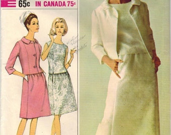 1960s Simplicity 7348 Vintage Sewing Pattern Misses Party Dress, A-line Evening Gown, Formal Dress, Cocktail Dress, Jacket Size 12 Bust 32 - Etsy 1960s Simplicity 7348 Vintage Sewing Pattern Misses Party Dress, A-line Evening Gown, Formal Dress, Cocktail Dress, Jacket Size 12 Bust 32 - Etsy