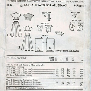 1940s Advance 4587 UNUSED Vintage Sewing Pattern Junior - Etsy