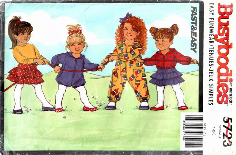 1990s Butterick 5723 Vintage Sewing Pattern Short Jumpsuit, Long ...