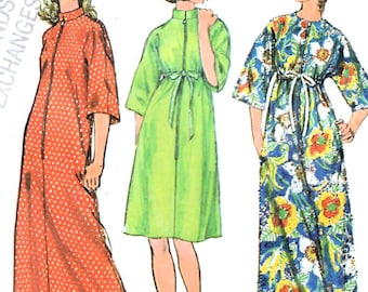 1970s A-line Robe Sewing Pattern: Simplicity 6048 Misses Size Small (8-10)