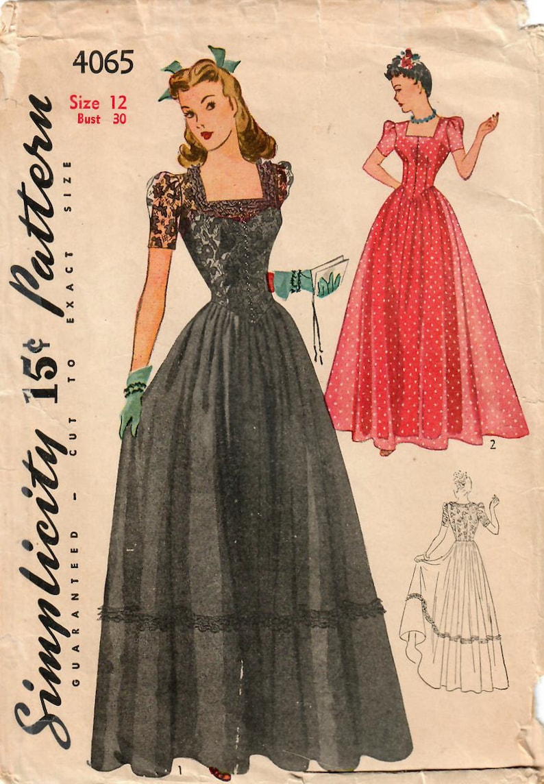 1940s Style Prom Dress