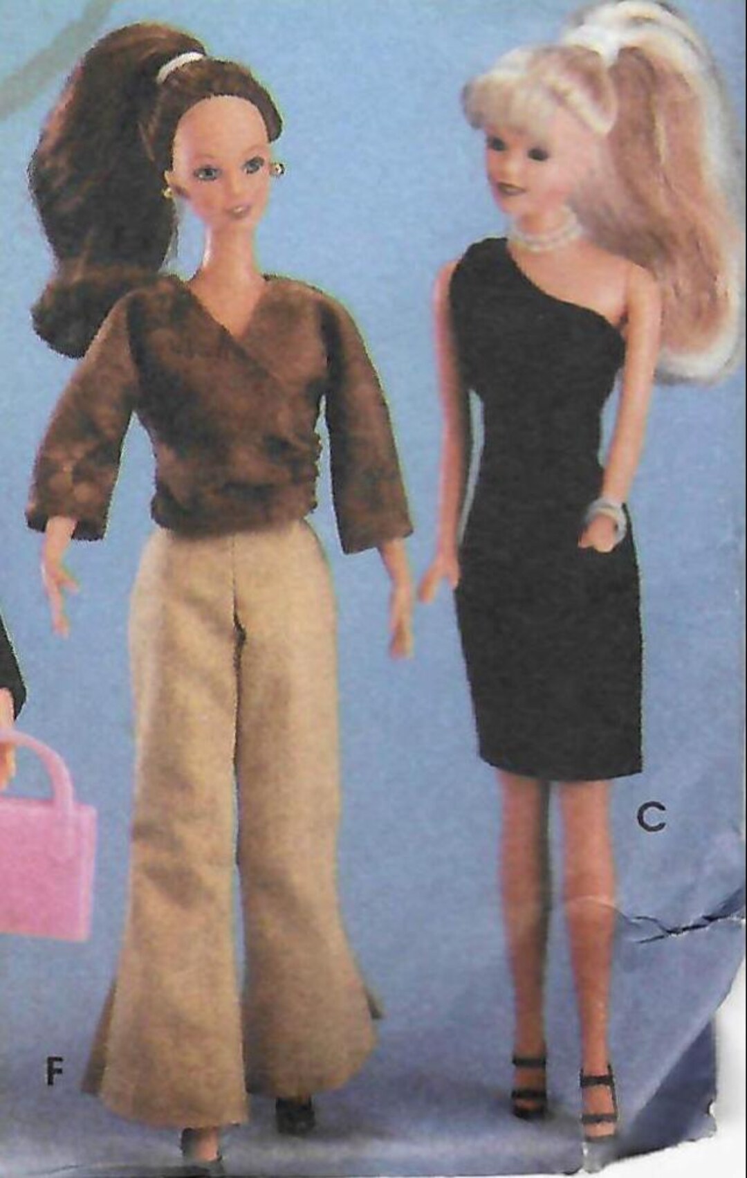 2000s Fashion Doll Clothes Barbie Craft Pattern: Simplicity 5755 UNCUT ...