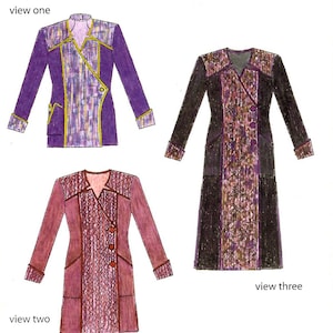 Cartamodello per giacca Mandalay Medley anni 2000: Grainline Gear 1521 NON TAGLIATO Taglie XXS-3XL