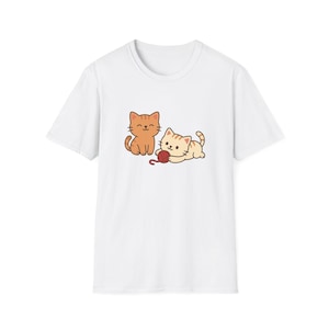 Cute Cat Lovers T-Shirt, Softstyle Tee for Pet Owners, Gift for Cat Parents, Animal Lover Apparel, Cozy Cat T-Shirt, Funny Cat Shirt