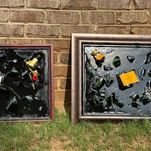 Bottiglia in resina epossidica art champagne art