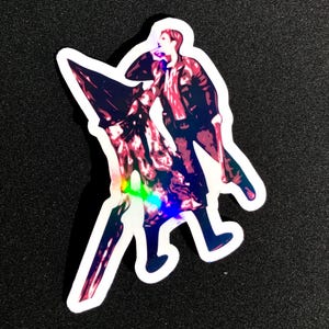 James vs Pyramid Head sticker | Silent Hill 2 | Gamer Gifts | PS2 | Retro Gaming | Survival Horror