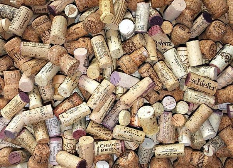 Wine Corks, Cork, Used Recycled Corks, All Natural Corks, Cork Crafts, Used Wedding Decorations, Bar Decor, 100 CORKS image 1