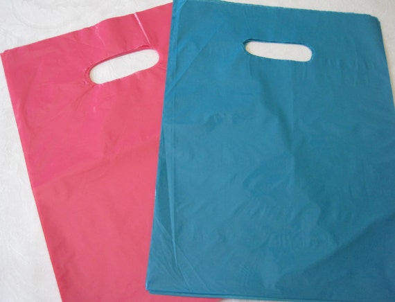 9 x 12 Low Density 1.25 mil Merchandise Bag Pink Pack of 25