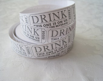 Drink Tickets, Drink Ticket, Wedding Party Reception, Host Bar, Drink Token, Cocktail Wine Party, Happy Hour, Free Drink, This One Is On Us