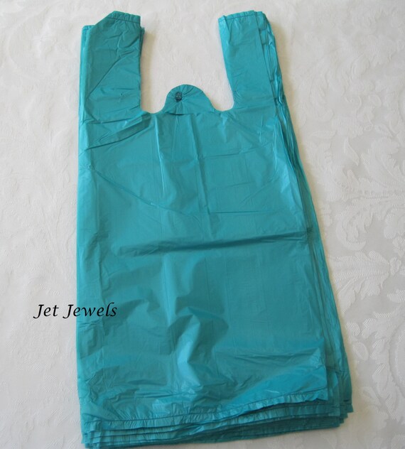 Turquoise cheap plastic bags