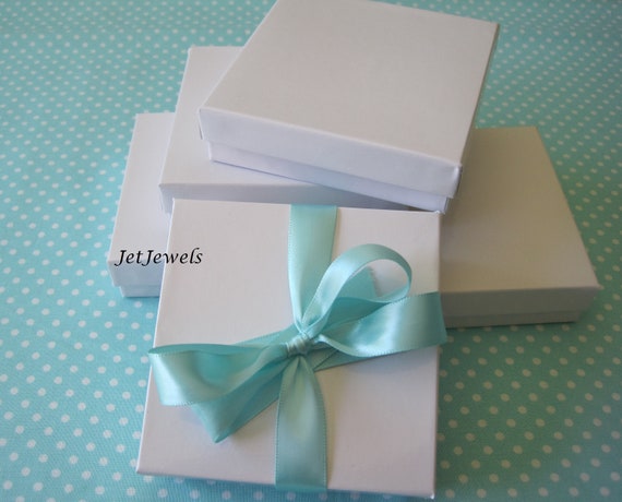 White Gift Boxes, Jewelry Gift Box, Kraft Gift Boxes, Small Gift Box,  Wedding Bridesmaid Gift Boxes, Cotton Filled, 3.5x3.5x1, 10 BOXES 