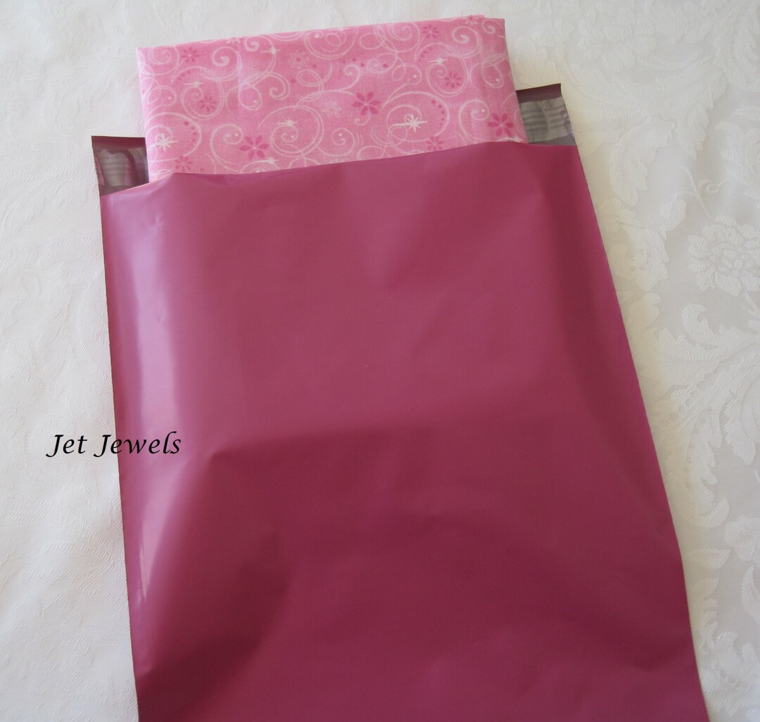 Pink Plastic Mailers, Pink Flat Poly Self Sealing Shipping Mailer, Mail