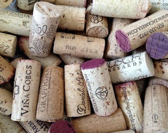 100 Wine Corks, Cork, Used Recycled Corks, Real Natural Cork, Cork Wreath, Wedding Decorations, Cork Crafts, Bar Decor