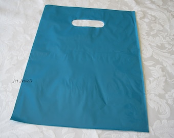Plastic Bags, Plastic Shopping Bag, Shopping Bags, Plastic Gift Bags, Retail Merchandise Store Bags, Plastic Bag, Teal Blue, 9x12