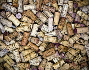 100 Wine Corks, Winery Wine Cork, Wine Corks with Logos, Bulk Wine Corks, Used Recycled Wine Cork, Up-cycled Used Wine Corks, Cork Crafts