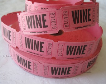100 Drink Tickets, Wine Drink Ticket, Wedding Reception, Wine Wedding, Wine Tasting, Good For One Drink, Host Bar, Cocktail Party 2x1
