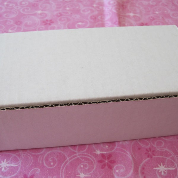 Mailing Shipping Boxes, White Mail Shipping Box, Kraft Gift Box, Folding Cardboard Shipping Box, Packaging Box, 6x2x2 inches, 5 BOXES