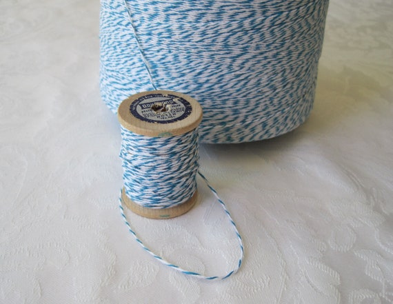 Cotton Twine, Blue Twine, Bakers Twine, Blue Colored String, Gift