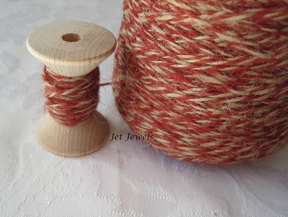 Jute Twine, Red Twine, Natural Jute, Natural Twine, Colored String, Rustic  Gift Wrap, Gift Wrapping, Box Twine, 25 YARDS on Wood Spool -  Israel