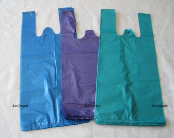 thumbnail image 2 of Transparent Grocery Bags Plastic Shopping Bags With Handles T 2 of 11