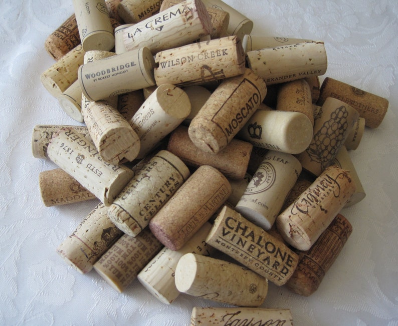 Wine Corks, Cork, Used Recycled Corks, All Natural Corks, Cork Crafts, Used Wedding Decorations, Bar Decor, 100 CORKS image 7