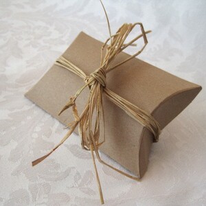 Brown Kraft Jewelry Boxes, Small Jewelry Gift Box, Bracelet Necklace Box, Cardboard Folding Pillow Box, Gift Card Box, 4.5x4x1.5, 25 BOXES