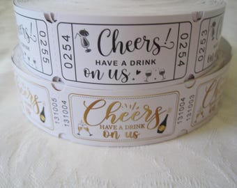 Drink Tickets, Drink Ticket, Wedding Party Reception, Host Bar, Cocktail Wine Party, Happy Hour, Enjoy A Drink On Us, Drink Token